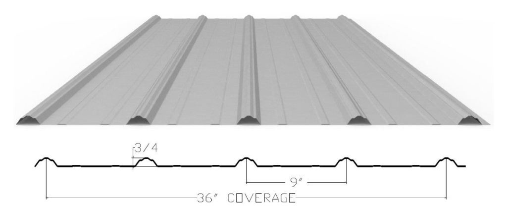What is the Standard Width for Metal Roofing?
